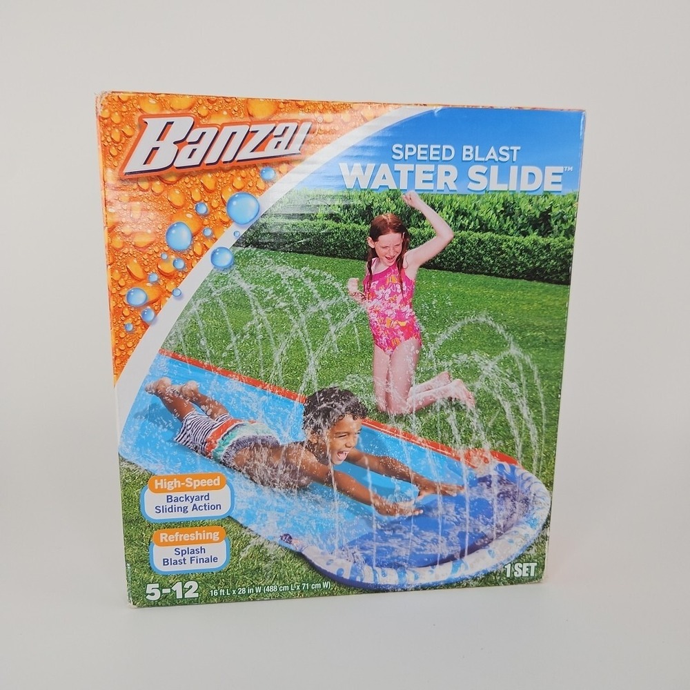 Banzai Speed Blast Water Slide 16 FT Long Brand New
